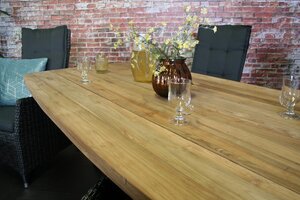 Brighton teak table with alu frame 220 cm - afbeelding 5