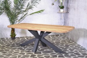 Brighton teak table with alu frame 220 cm - afbeelding 6