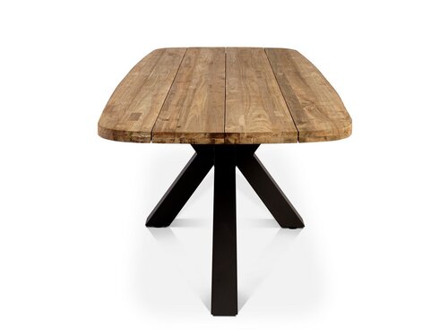 Brighton teak table with alu frame 220 cm - afbeelding 1