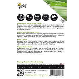 Buzzy® Bleekselderij Pascal, Groene Volpijp - afbeelding 2