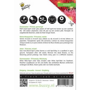 Buzzy® Callistephus, Zomeraster Prinses gemengd - afbeelding 2