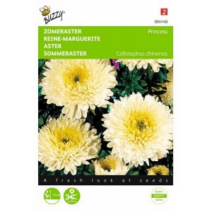 Buzzy® Callistephus, Zomeraster Prinses goudgeel - afbeelding 1