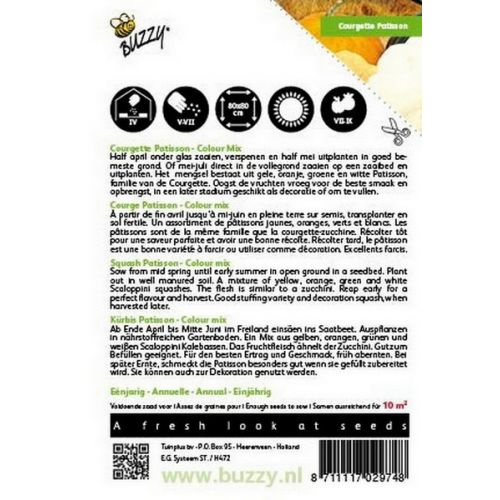 Buzzy® Courgette Patisson Colour mix - afbeelding 2