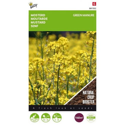 Buzzy® Groenbemester Gele Mosterd 140 Gram (8) - afbeelding 1