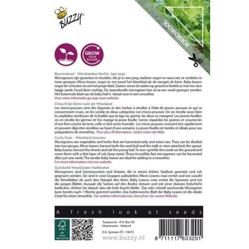 Buzzy® Microgreens Boerenkool - afbeelding 3