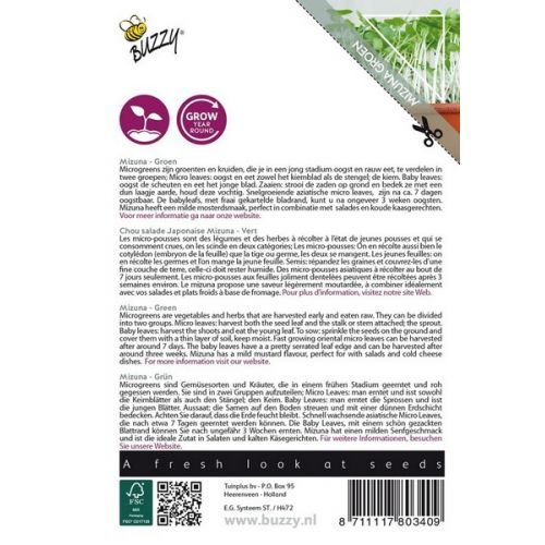 Buzzy® Microgreens Mizuna green - afbeelding 3