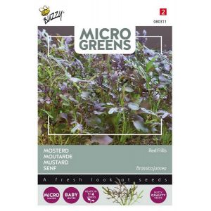 Buzzy® Microgreens Mosterd Red Frills - afbeelding 1