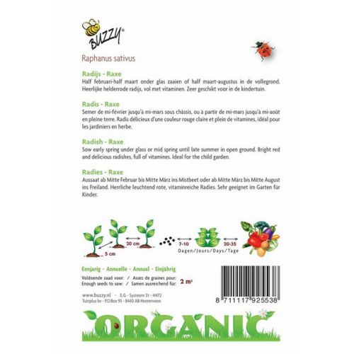 Buzzy® Organic Radijs Raxe  (BIO) - afbeelding 2