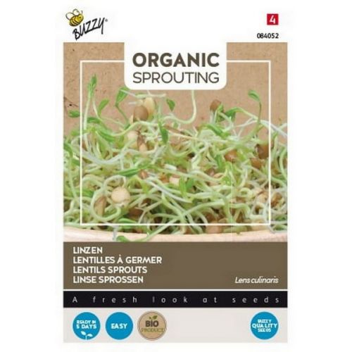 Buzzy® Organic Sprouting Linzen  (BIO) - afbeelding 1