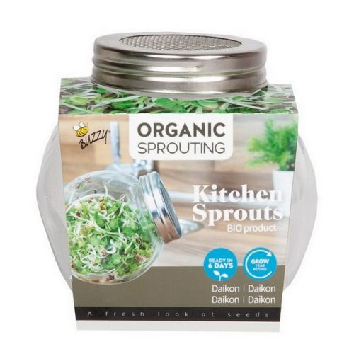 Buzzy® Organic Spruitgroente Daikon glazen pot (6) - afbeelding 2