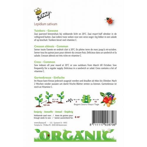 Buzzy® Organic Tuinkers Gewone  (BIO) - afbeelding 2