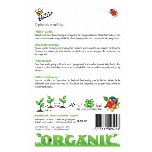 Buzzy® Organic Wilde Rucola  (BIO) - afbeelding 2