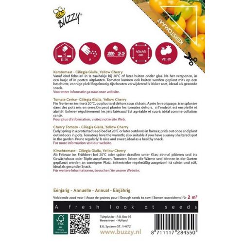 Buzzy® Pomodori Ciliegia Gialla - afbeelding 2
