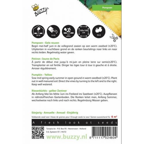 Buzzy® Pompoen Gele Reuzen - afbeelding 2
