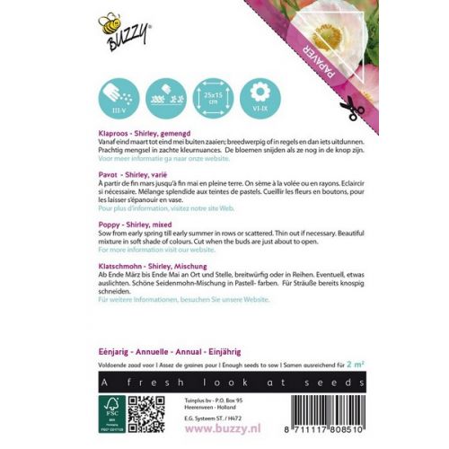 Buzzy® Poppies of the world, Klaproos Gemengd - afbeelding 2