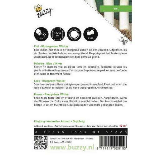 Buzzy® Prei Blauwgroene Winter - afbeelding 2