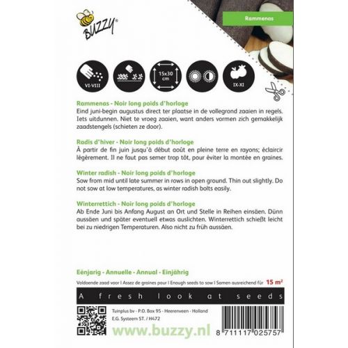 Buzzy® Rammenas Noir long poids d’horloge - afbeelding 2