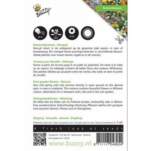Buzzy® Rotstuinbloemen Mengsel - afbeelding 2