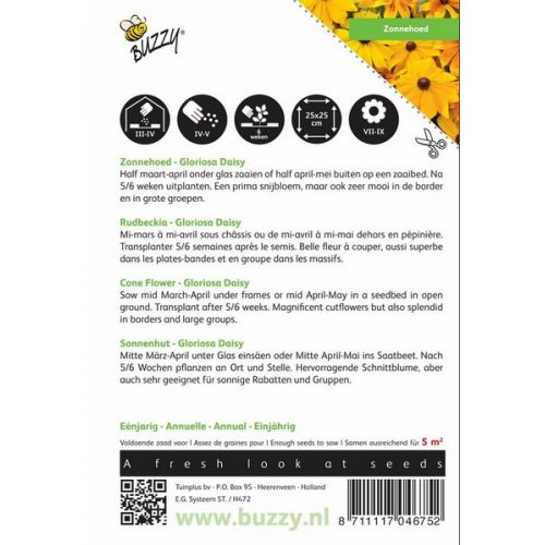 Buzzy® Rudbeckia, Zonnehoed Gloriosa Daisy - afbeelding 2