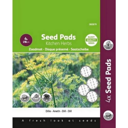 Buzzy® Seedpads Dille 4xØ8cm - afbeelding 1