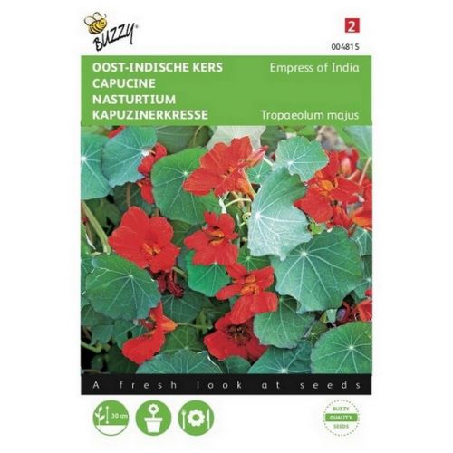 Buzzy® Tropaeolum, Oost-Indische kers Empress of India - afbeelding 2
