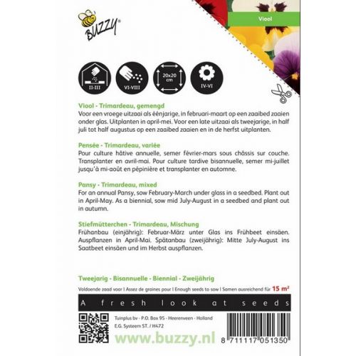 Buzzy® Viola, Viool Trimardeau gemengd - afbeelding 1