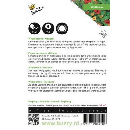 Buzzy® Wildbloemen Mengsel - afbeelding 2