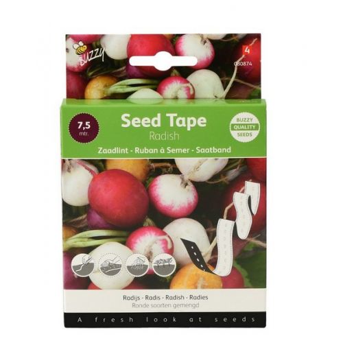 Buzzy® Zaadband Radijs ronde soorten gemengd - afbeelding 1