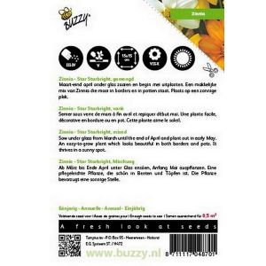 Buzzy® Zinnia Star StarbrigHortitops gemengd - afbeelding 2