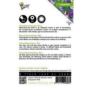 Buzzy® Zomerbloemen Blauwe Tinten - afbeelding 3