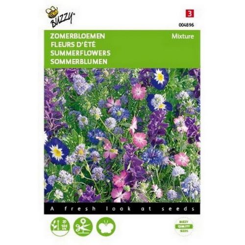 Buzzy® Zomerbloemen Blauwe Tinten - afbeelding 2