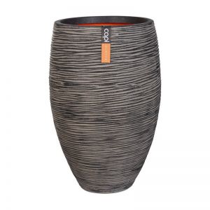 Capi vaas elegant deluxe rib nl 40x30 antraciet