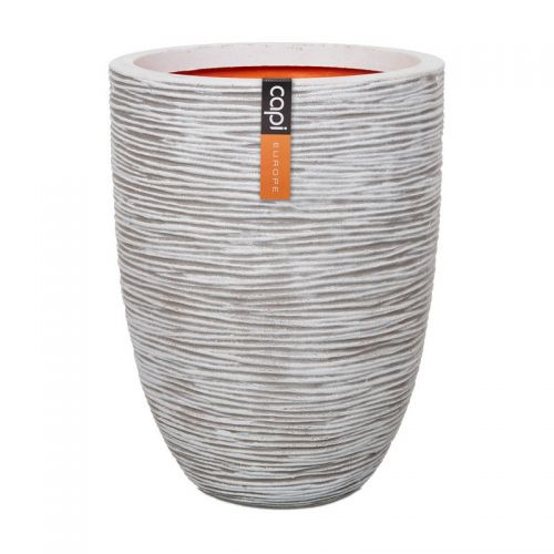 Capi vaas elegant laag rib nl 36x47 ivoor
