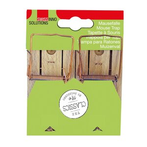 Classic muizenval hout 2 st