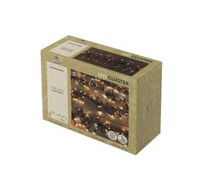 Clusterverlichting – 768 LED – 4,5 m – extra warm wit – binnen en buiten – met timer – dimbaar - afbeelding 2