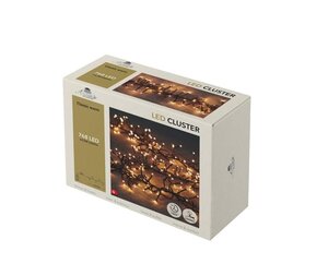 Clusterverlichting – 768 LED – 4,5 m – klassiek warm wit – binnen en buiten – met timer – dimbaar - afbeelding 2