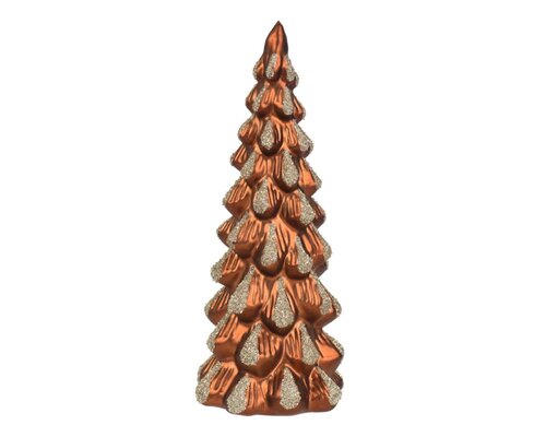 Decoris Boom glas - bruin - Ø 12,5 cm