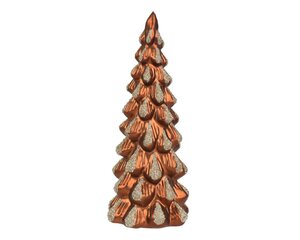 Decoris Boom glas - bruin - Ø 12,5 cm