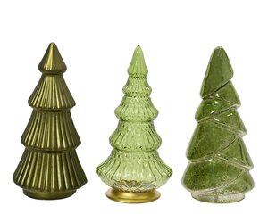 Decoris Boom glas - dennengroen - Ø 8,5 cm - afbeelding 1