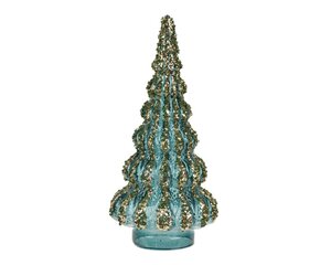 Decoris Boom glas - Emerald - Ø 12 cm