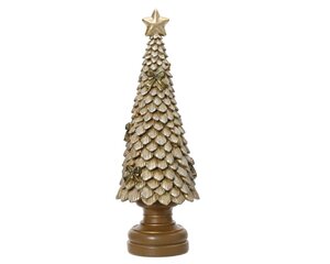 Decoris Boom polyresin - goud - 12 × 12 × 36 cm