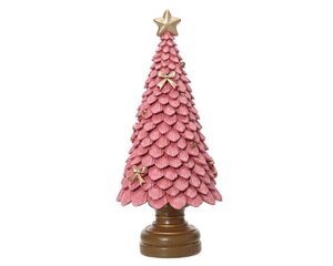 Decoris Boom polyresin - vintage roze - 10 × 10 × 23 cm