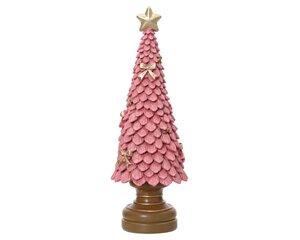 Decoris Boom polyresin - vintage roze - 12 × 12 × 36 cm