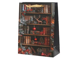Decoris Cadeautas papier - blauw/kleur(en) - 18 × 8 × 24 cm