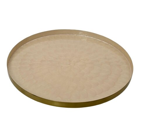 Decoris Decobord ijzer - ivoor - Ø 48 cm - afbeelding 1