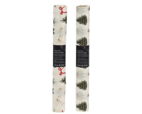 Decoris Decostof polyester - creme - 120 × 35 × 0,1 cm - afbeelding 1