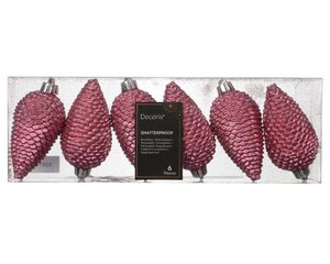 Decoris Dennenappel polystyreen - Bloesem roze - Ø 4,5 cm - afbeelding 1