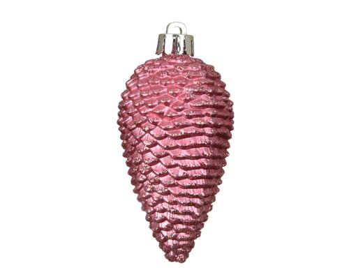 Decoris Dennenappel polystyreen - Bloesem roze - Ø 4,5 cm - afbeelding 2