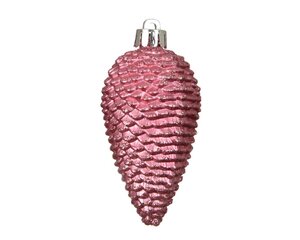 Decoris Dennenappel polystyreen - Bloesem roze - Ø 4,5 cm - afbeelding 2