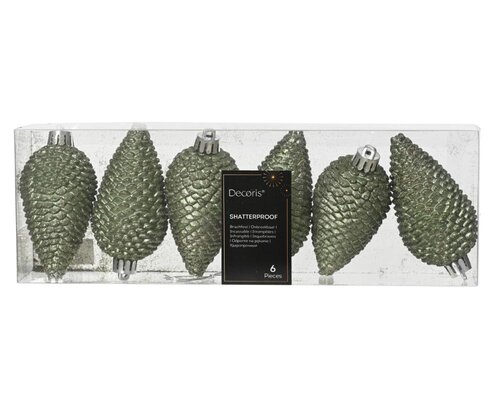 Decoris Dennenappel polystyreen - rosemarijn - Ø 4,5 cm - afbeelding 1